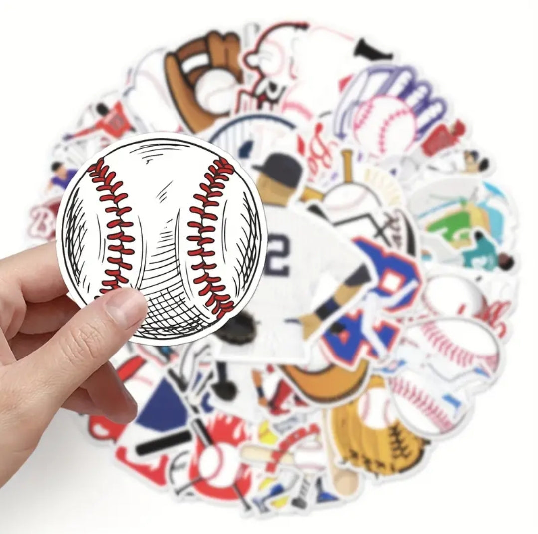 Take me out to the ball field sticker stash