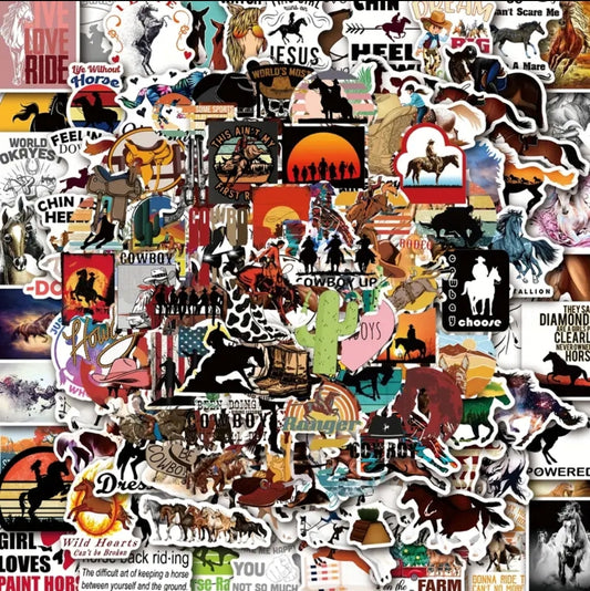 Give me Horses sticker stash