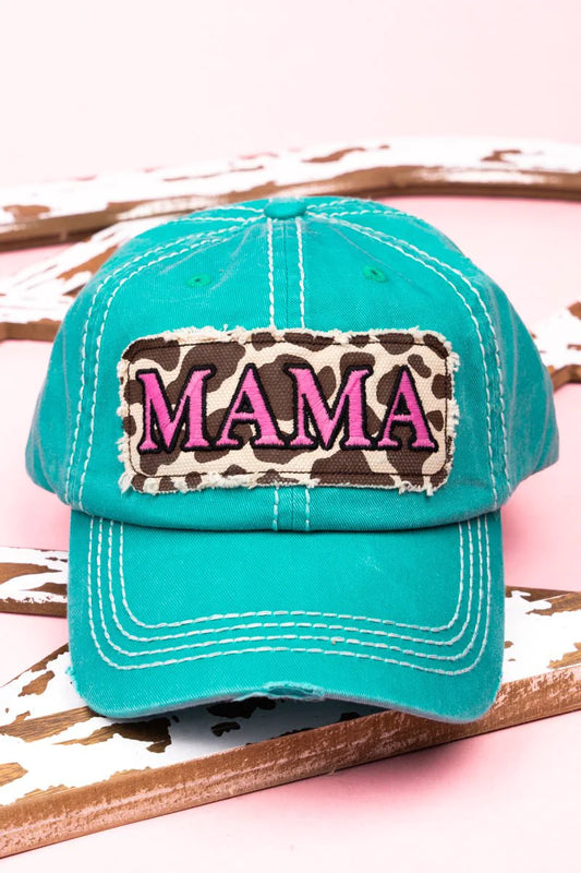 Distressed "Mama" Cap