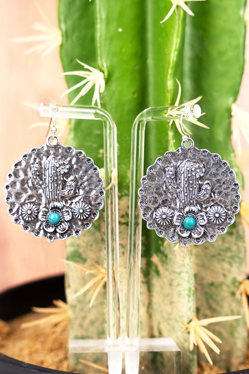 Turquoise Cactus Valley earrings