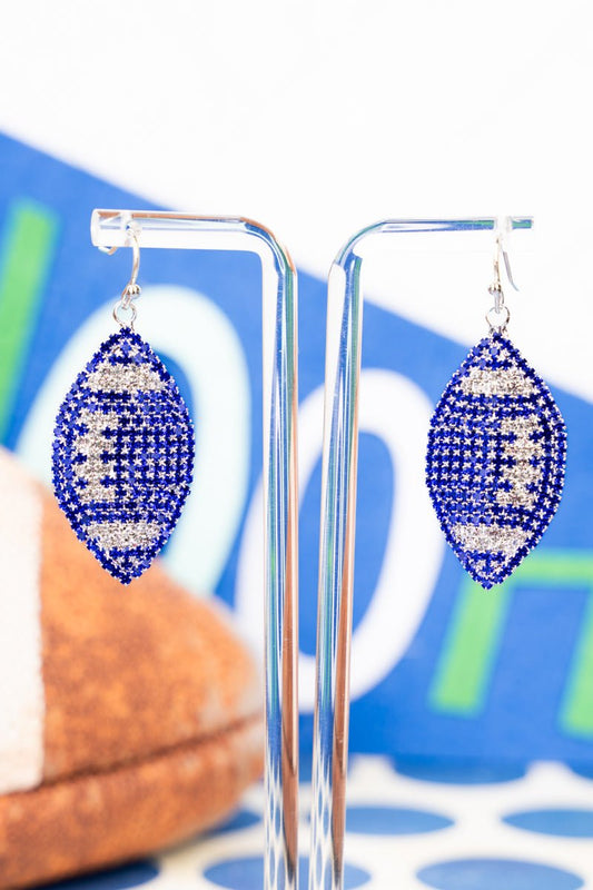 Crystal Blue "Blitz" earrings