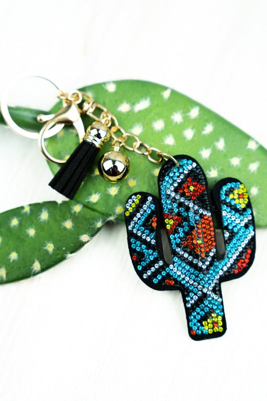 Aztec Cactus Keychain