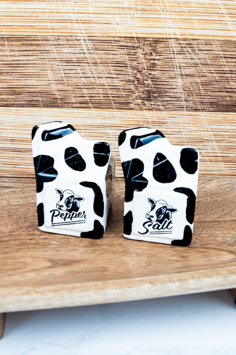 Happy Holstein Salt n Pepper Shackers