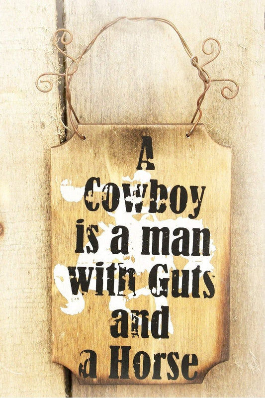 "Horse and guts" mini sign