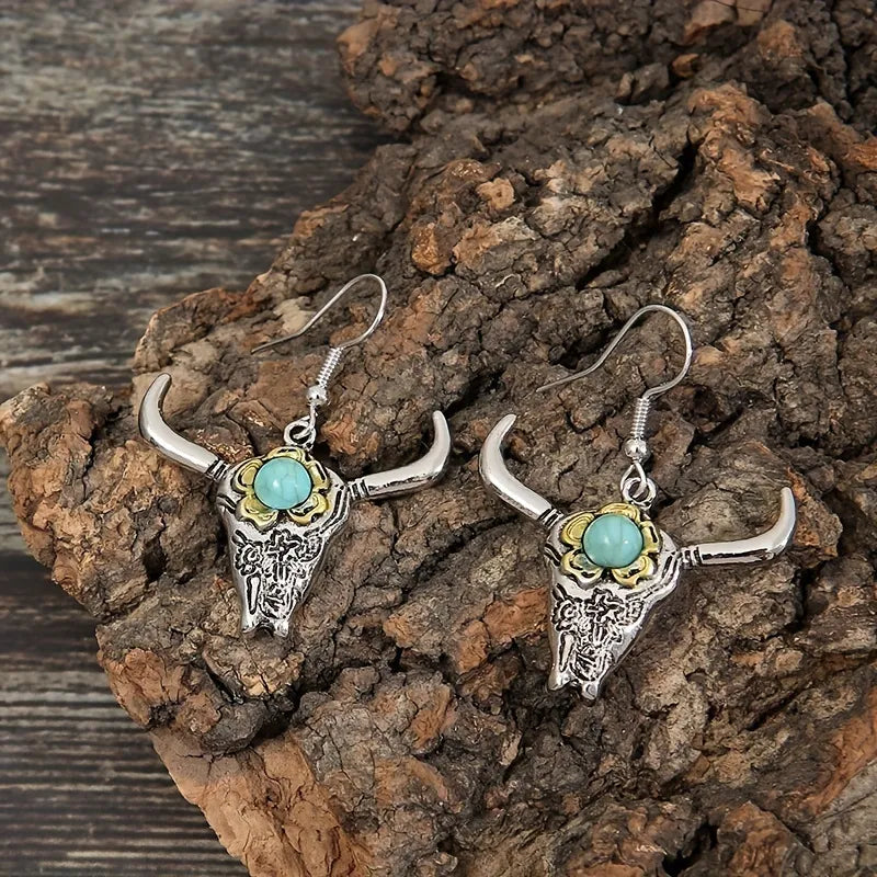 Desert skull earrings