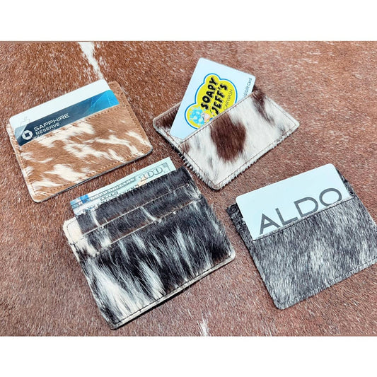 Cowhide card holder