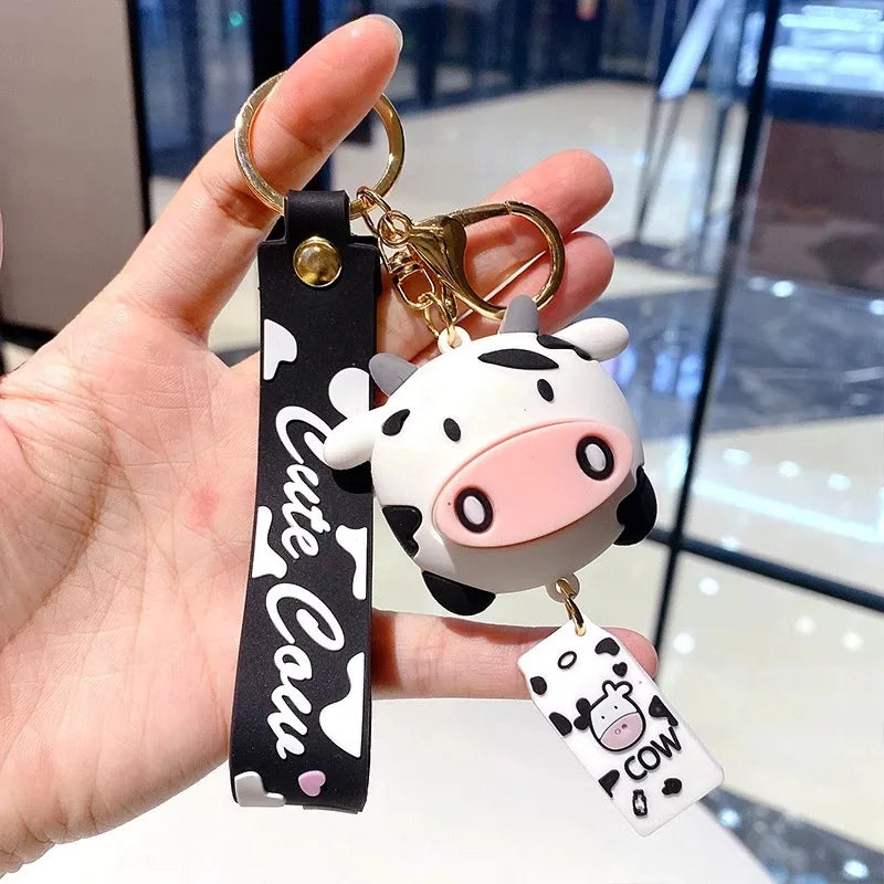 Cow Tag Key Chain