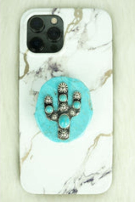 Turquoise stone phone Grip