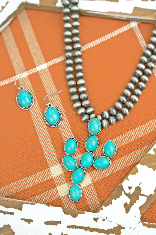 Layered Turquoise Cactus set